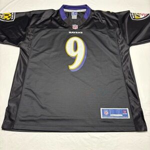 Justin Tucker #9 Black Baltimore Ravens NFL Pro Line Jersey Mens Large